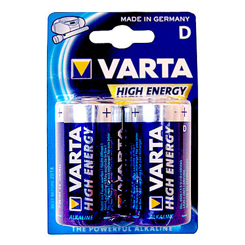 2 piles VARTA High Energy Mono (D) 4920
